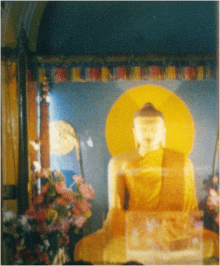 photo of Bodhgaya's Pala Era Buddha located at Mahabodhi Temple - site of Buddha's Enlightenment.